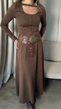 Load image into Gallery viewer, maxi cotton dress with belt