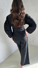 Load image into Gallery viewer, Belted black top