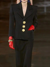 Load image into Gallery viewer, Gold detail blazer