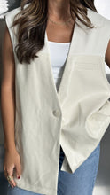 Load image into Gallery viewer, contract leather oversized vest