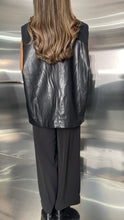 Load image into Gallery viewer, contract leather oversized vest