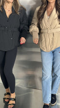 Load image into Gallery viewer, puffer jacket with belt
