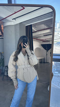 Load image into Gallery viewer, puffer jacket with belt