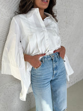Load image into Gallery viewer, Over sized flared sleeve shirt