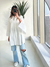 Load image into Gallery viewer, Over sized flared sleeve shirt