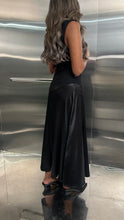 Load image into Gallery viewer, denim silk skirt