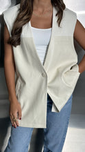 Load image into Gallery viewer, contract leather oversized vest