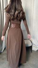 Load image into Gallery viewer, maxi cotton dress with belt