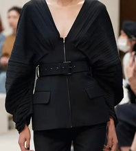 Load image into Gallery viewer, Belted black top