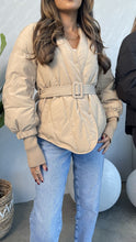 Load image into Gallery viewer, puffer jacket with belt