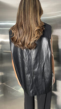 Load image into Gallery viewer, contract leather oversized vest