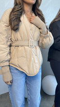 Load image into Gallery viewer, puffer jacket with belt
