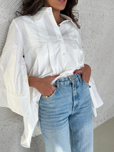 Load image into Gallery viewer, Over sized flared sleeve shirt