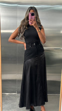 Load image into Gallery viewer, denim silk skirt