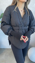 Load image into Gallery viewer, puffer jacket with belt