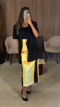 Load image into Gallery viewer, Silk skirt and oversized blazer set
