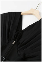 Load image into Gallery viewer, Belted black top