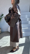 Load image into Gallery viewer, long leather jacket