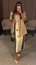 Load image into Gallery viewer, Silk skirt and oversized blazer set