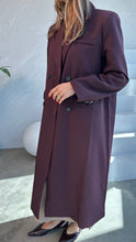 Load image into Gallery viewer, maroon long blazer