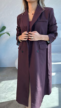 Load image into Gallery viewer, maroon long blazer