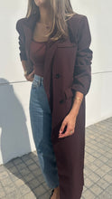 Load image into Gallery viewer, maroon long blazer