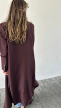 Load image into Gallery viewer, maroon long blazer