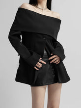 Load image into Gallery viewer, Off shoulder blazer
