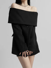 Load image into Gallery viewer, Off shoulder blazer