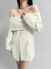Load image into Gallery viewer, Off shoulder blazer