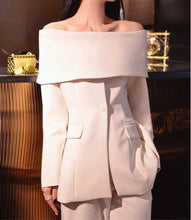 Load image into Gallery viewer, Off shoulder blazer