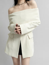 Load image into Gallery viewer, Off shoulder blazer