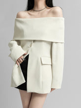 Load image into Gallery viewer, Off shoulder blazer