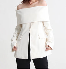 Load image into Gallery viewer, Off shoulder blazer