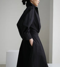 Load image into Gallery viewer, Fitted wrap dress - length 51"