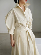 Load image into Gallery viewer, Fitted wrap dress - length 51"