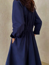 Load image into Gallery viewer, Fitted wrap dress - length 51"