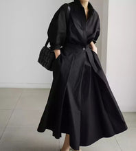 Load image into Gallery viewer, Fitted wrap dress - length 51"