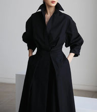 Load image into Gallery viewer, Fitted wrap dress - length 51"