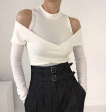 Load image into Gallery viewer, Open shoulder tank top