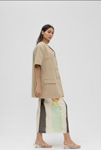 Load image into Gallery viewer, Silk skirt and oversized blazer set
