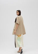 Load image into Gallery viewer, Silk skirt and oversized blazer set
