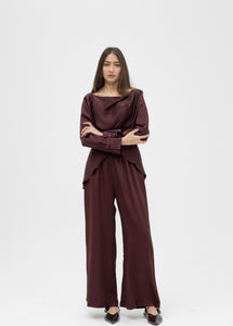 silk pant set