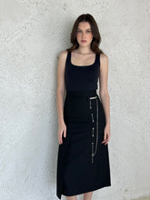 Load image into Gallery viewer, Midi skirt with chain detail
