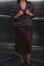 Load image into Gallery viewer, Silk dress with over sized bomber jacket

