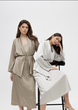 Load image into Gallery viewer, silk 2 piece dress
