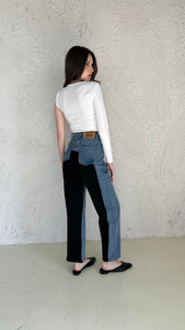 Contrast jeans