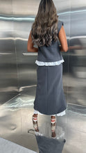 Load image into Gallery viewer, skirt set with chiffon inserts
