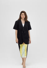 Load image into Gallery viewer, Silk skirt and oversized blazer set
