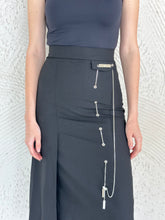 Load image into Gallery viewer, Midi skirt with chain detail
